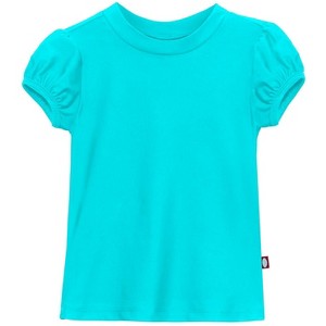 City Threads USA-Made Girls UPF 50+ Puff Sleeve Rashguard - 1 of 4