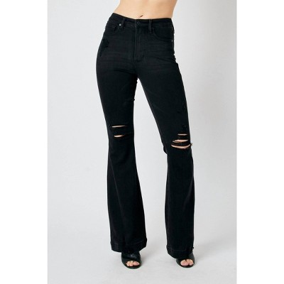 Women's Destroyed High Rise Flare Jean - Judy Blue