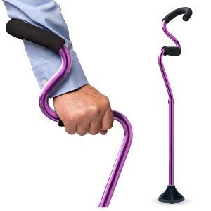 StrongArm Comfort Cane Self-Standing, Lightweight, Adjustable Walking Cane, Stabilizes Wrist & Provides Support & Stability, Ergonomic Forearm Grip - 1 of 4
