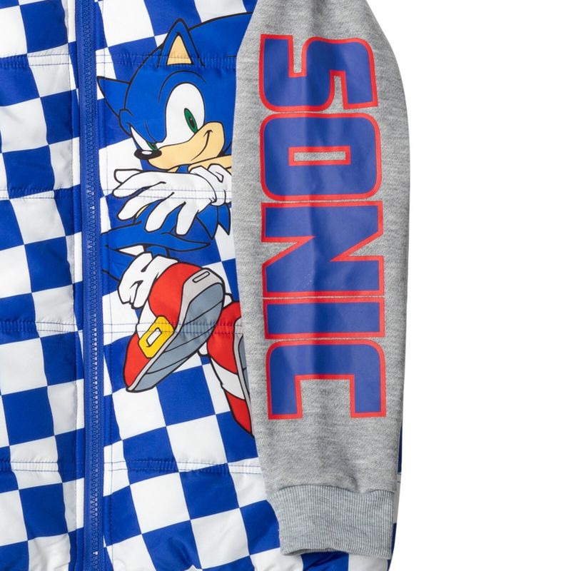 SEGA Sonic the Hedgehog Zip Up Vest 2fer Jacket Little Kid to Big Kid, 5 of 8