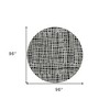 Black Gray And Ivory Striped Washable Indoor Outdoor Area Rug - 3 of 4