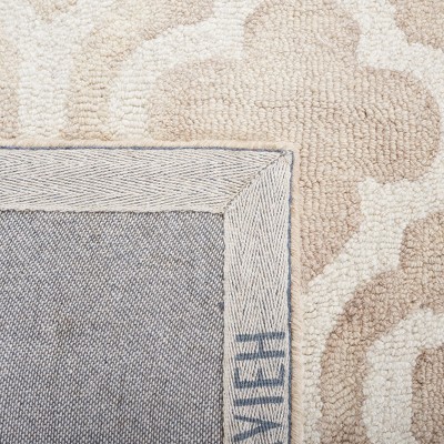 Luxe Beige and Ivory Hand-Tufted Wool Area Rug - 27"x5"