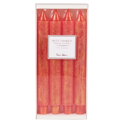 Sullivans Vance Kitira Timber Taper Set of 4 Candles