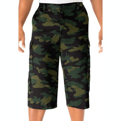 KingSize Men's Big & Tall 17" Side Elastic Cargo Shorts