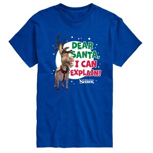Men's - Shrek - Dear Santa I Can Explain Short Sleeve Graphic T-Shirt - 1 of 4