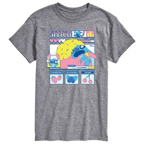 Men's - Lilo and Stitch - Stitch Food Kawaii Short Sleeve Graphic T-Shirt - 1 of 4