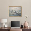 Art Remedy Two birds and a blossom branch Rustic Chic Farmhouse Wall Art Framed - 2 of 4