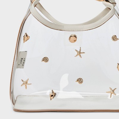 Mini Slouchy Embellished Handbag - A New Day Clear