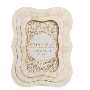 Shiraleah Roma 4" x 6" Triple Wavy Off-White Picture Frame - 1 of 2