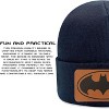 Beanie for Kids and Adults Winter Hat – Beanie with Batman Leather Patch Licensed (One Size) - 4 of 4