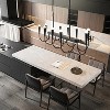 BAOURE 14-Light Gold Industrial Chandelier - 78.74" Rustic Kitchen Island Lighting-  Farmhouse Linear Chandeliers for Large Kitchen Islands & Dining - 4 of 4