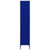 VidaXL Locker Cabinet Navy Blue 13.8 in.x18.1 in.x70.9 in. Steel - 3 of 4