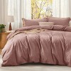 Bedsure Comforter Set – Cotton Fabric with Microfiber Fill, All-Season Bedding - 2 of 4