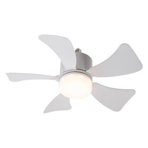 C Cattleya 16" White Dimmable LED Socket Ceiling Fan with Remote - 1 of 4