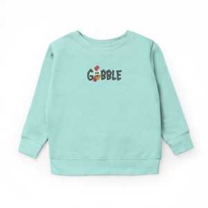 Embroidered Gobble Turkey Face - Youth Graphic Sweatshirt - 1 of 2