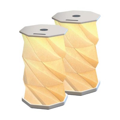BlueAcorn 2-Pack Twist Portable Pocket Lamp – Foldable Ambient Lamp for Home Décor, Travel & Camping