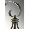 Progress Lighting, Cadence, 3-Light Post Lantern, Oil Rubbed Bronze, Clear Water Glass Panels, Mediterranean Style - 2 of 3