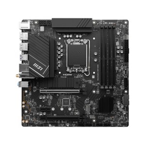 MSI Pro B760M-A WIFI DDR4 Gaming Desktop Motherboard - Intel B760 Chipset - Micro ATX (PROB760MAWIFIDDR4) - 1 of 4