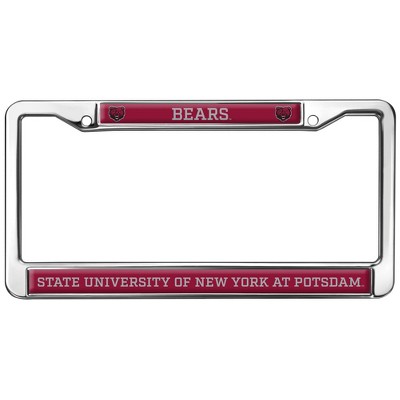 State University of New York at Potsdam Mascot Full Size Standard License Plate Metal Frame
