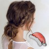 Unique Bargains Christmas Hair Clips Hat for Christmas 2.95"x1.57"x1.69" Red White 1 Pc - 2 of 4