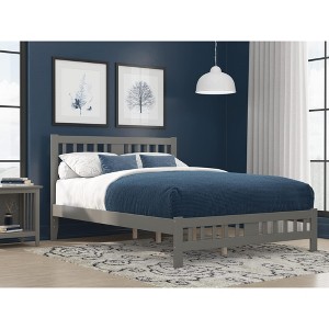 AFI Furnishings Tahoe Platform Bed Q with Footboard AG - 1 of 4