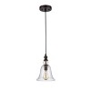 Chloe Lighting Manette Industrial-Style 1 Light Rubbed Bronze Ceiling Mini Pendant 8" Shade - 2 of 2