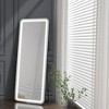 Floor Mirror, with LED Adjustable Light, Aluminum Alloy  Arched  Full Body Mirror, for Home Office Clothing Store, 63"X 16" - 3 of 4
