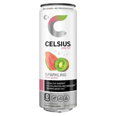 Celsius Sparkling Kiwi Guava Energy Drink - 12 fl oz Can