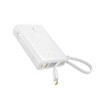 Baseus 10000mAh PicoGo Ultra-Slim Power Bank with Built-in USB-C Cable 45W - White - 3 of 3