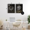 Stupell Industries Celestial Gold Sun and Moon 2pc Framed Giclee Art Set, Gray, 16" x 20" - 3 of 4