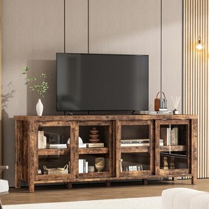 COZONY 62"x23.6" TV Stand for 65 Inch, Entertainment Center, Modern Media Console with Storage Cabinet, 4 Sliding Glass Doors - 1 of 4
