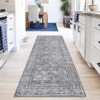 Vintage Washable Rug – Non-Slip, Non-Shedding, Low Pile Floral Carpet for Living Room & Bedroom - 2 of 4