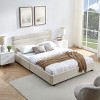 Queen Size Platform Bed, Low Profile Design Bed with Underbed Storage Drawers, Upholstered Wood Frame Velvet Bed with Headboard-Baofuwish - 2 of 4