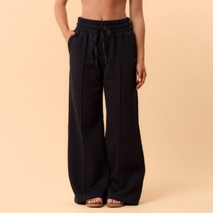 Blogilates Women's Travel Trouser High-Rise Wide Leg Sweatpants - 1 of 4