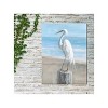 Cottage Garden West of The Wind EGRET Portrait Blue, White, Tan 40 x 30 Inch Waterproof Gallery Wrapped Canvas, Outdoor Garden, Yard, Patio All - 2 of 2