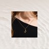 EVRY JEWELS WATERPROOF Gold or Silver Plated Stainless Steel Golden Letter Necklace - 4 of 4