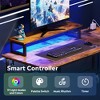GALAXHERO 43-Inch Small L-Shaped Gaming Desk, Corner Computer Desk with Power Outlets, LED Lights & Monitor Stand, Office Desk for Bedroom - 4 of 4