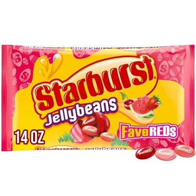 Starburst Easter FaveReds Jellybeans Candy Bag - 14oz
