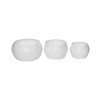 Transpac Metal 10 in. White Halloween Washed Jack-O-Lantern Nesting Containers Set of 3 - 4 of 4