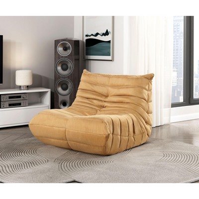 Sapphtopaz 1pc Luxury Accent Chair Upholstered Button-Tufted Detail Lounge Chair, Living Room Chair Comfy Chair