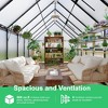 8 x 10/12/14/16FT Greenhouse, Heavy Duty Aluminum-Framed Polycarbonate Greenhouse with Roof Vent, Large GreenHouse for Outdoors (4 Different Size) - 3 of 4