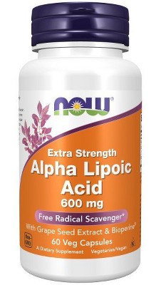 Alpha Lipoic Acid 600mg by Now Foods  -  60 VegCap