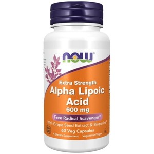 Alpha Lipoic Acid 600mg by Now Foods  -  60 VegCap - 1 of 3