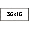 PosterPalooza | Panoramic Slim Profile Silver Frame - UV Acrylic, Foam Board Backing, Hanging Hardware - 2 of 4