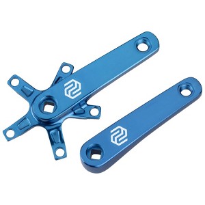 Promax SQ-1 Crank Arm Set - 150mm, Square Taper JIS Spindle Interface, 110mm BCD, Blue - 1 of 1