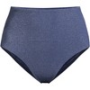 Lands' End Women's Chlorine Resistant Shine High Waisted Bikini Bottoms - 3 of 4