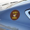 Quincy University Hawks Logo Automotive Car Refrigerator Locker Vinyl Circle Magnet - 3 of 4