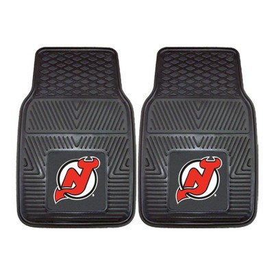 NHL New Jersey Devils Vinyl Car Mat Set - 2pc