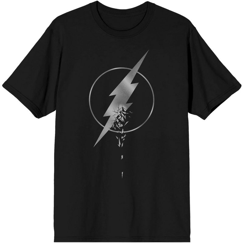 The Flash Speedster Zoom Logo Men's Black Graphic Tee, 1 of 2