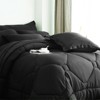 FIONECA Hexagonal Quilted Soft Microfiber Down Alternative All Season Comforter Set 4 Corner Tabs for Duvet Insert Stand Alone - 3 of 4